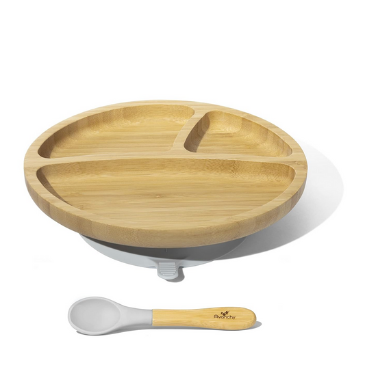 Divided Bamboo Toddler Baby Plates